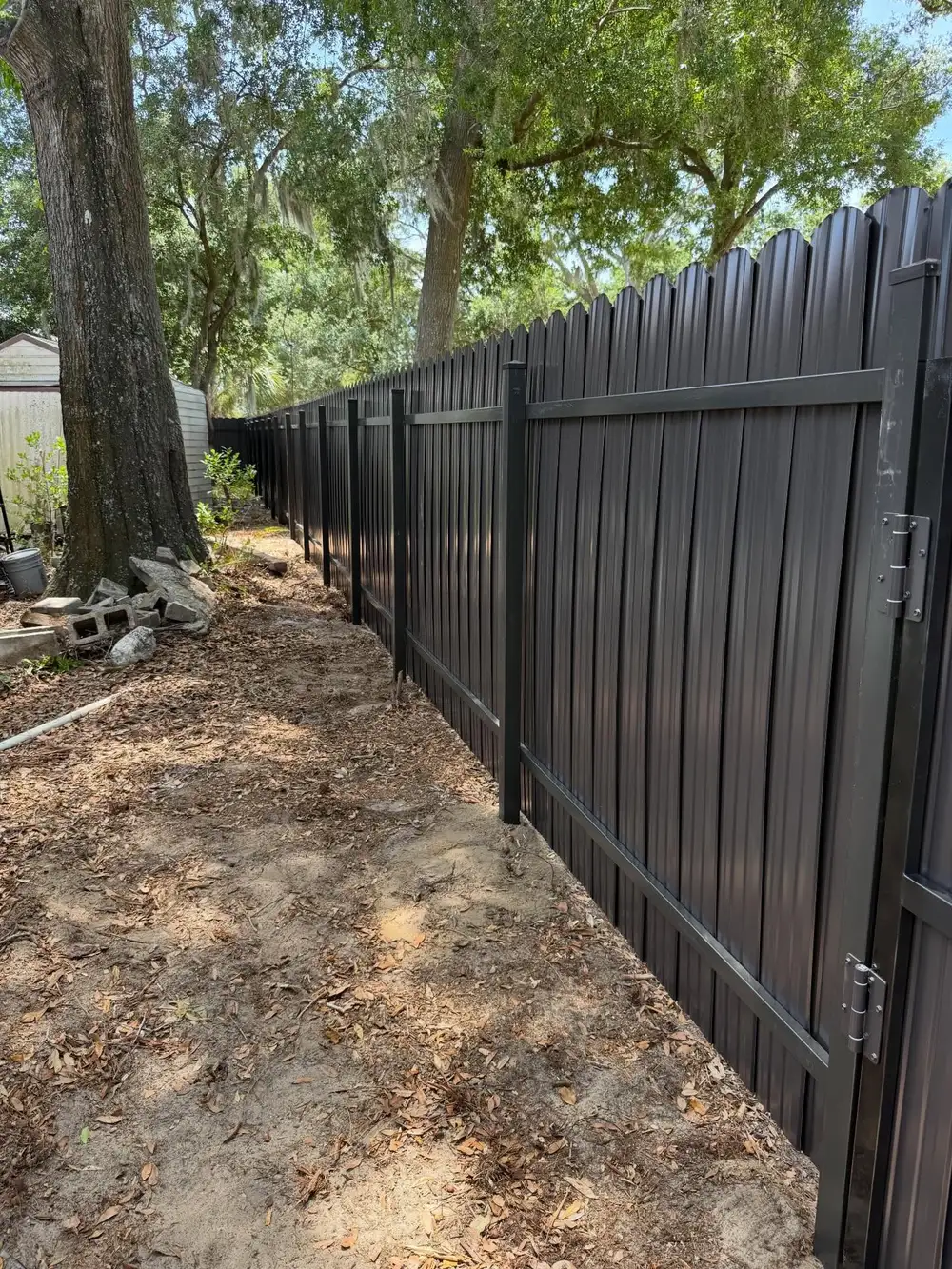 Fence company Riverview, FL β new fence posts being installed